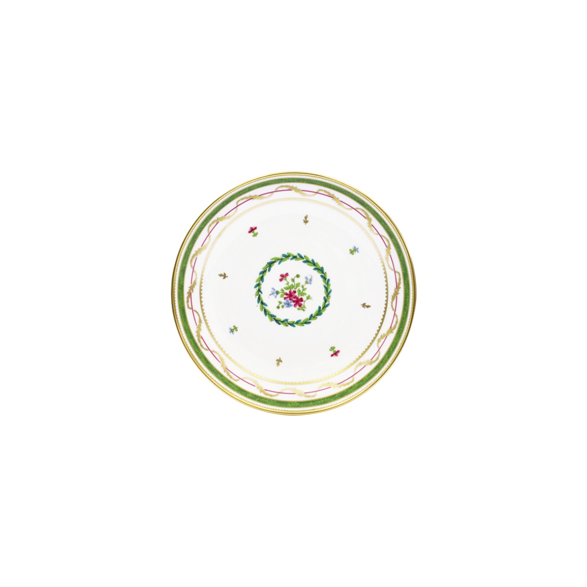 Haviland, Vieux Paris vert, Soup plate without rim