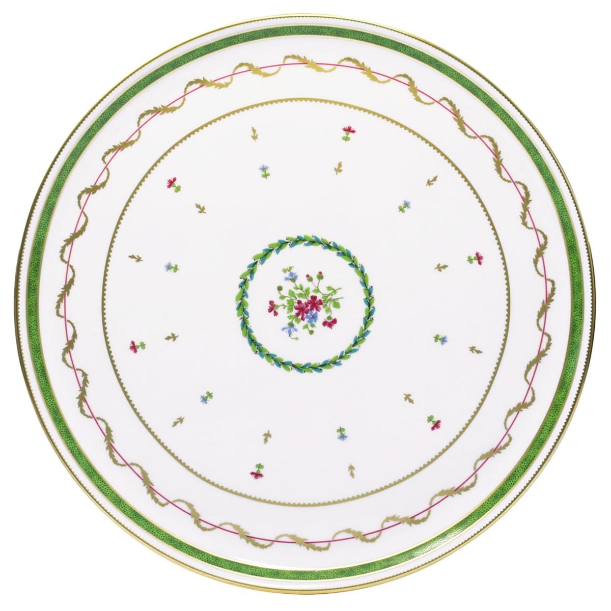 Haviland, Vieux Paris vert, Tart platter