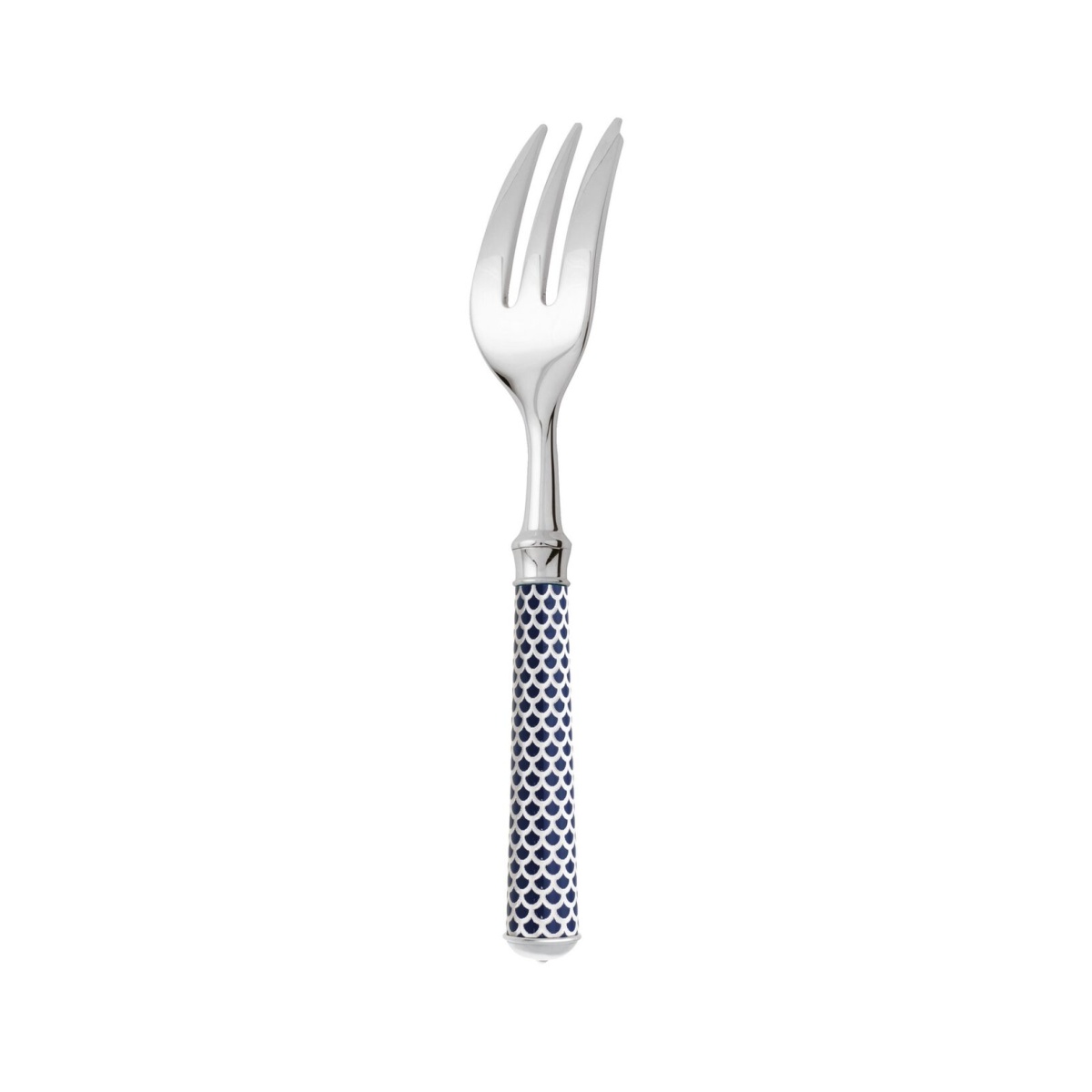 Ercuis, Arts decoratifs coupole navy blue, Pastry fork