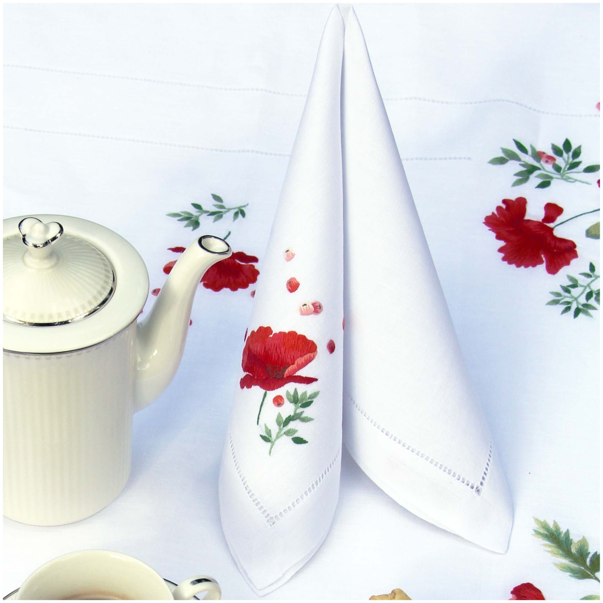 Valombreuse, Coquelicot, Napkins