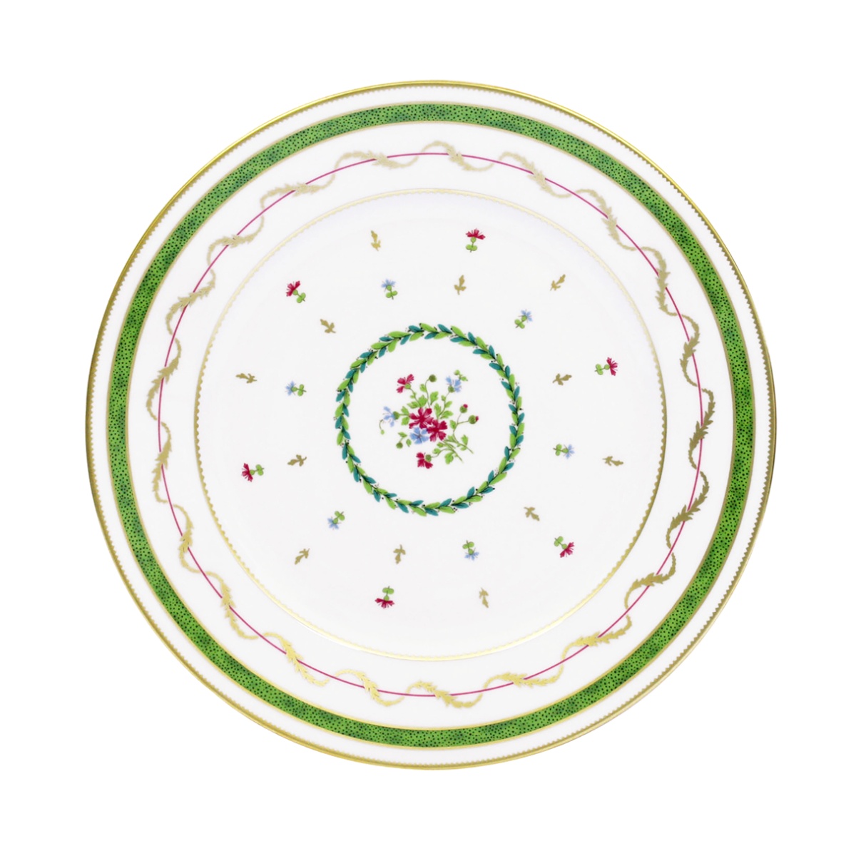 Haviland, Vieux Paris vert, Set of 2 dinner plates