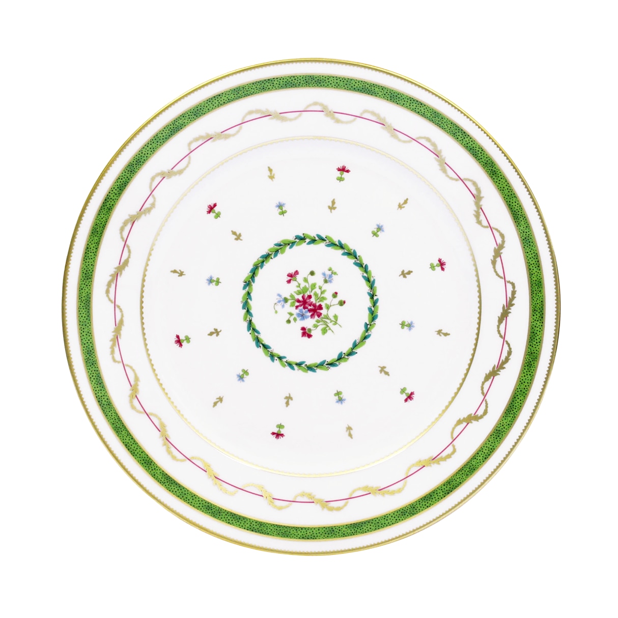 Haviland, Vieux Paris vert, Set of 2 dinner plates