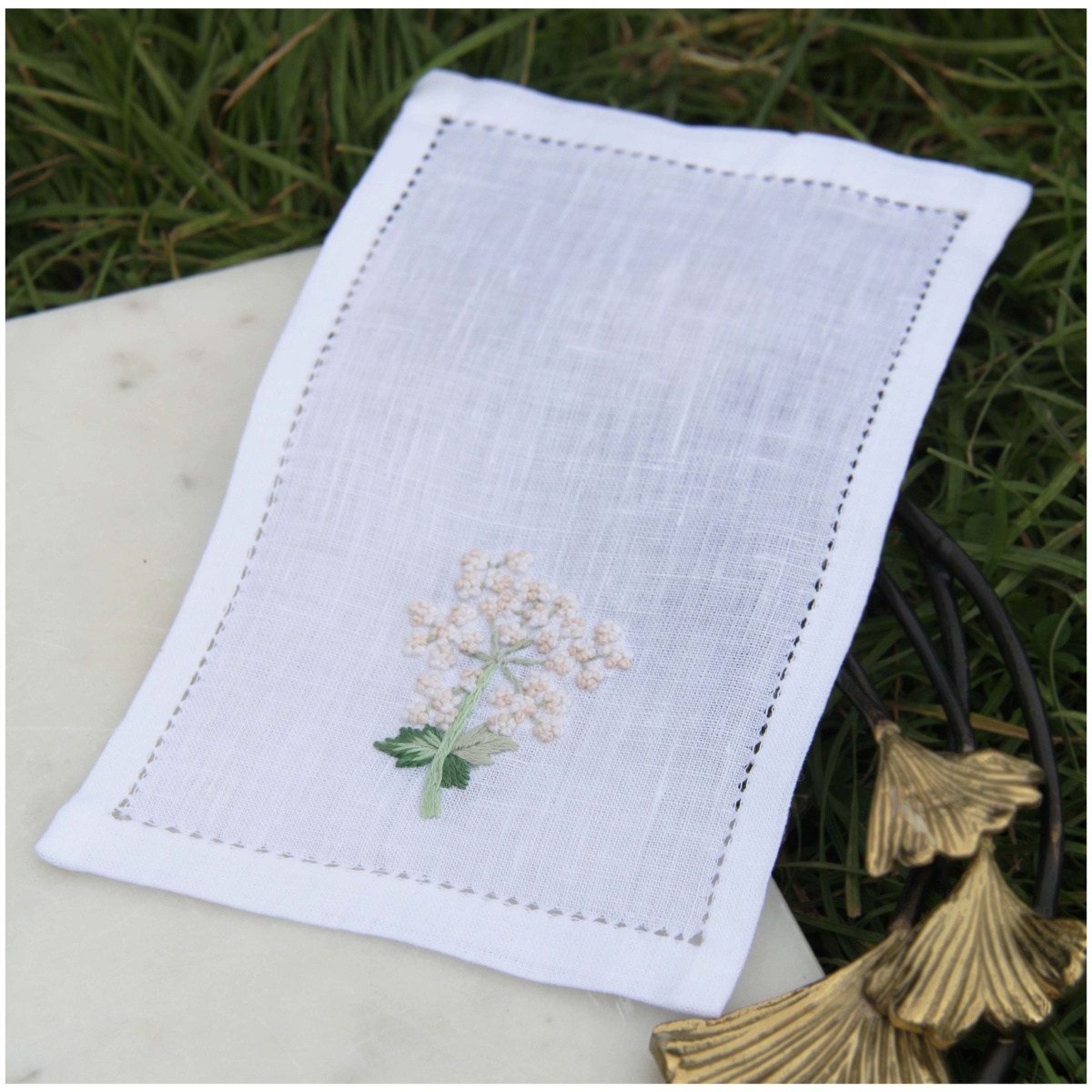 Valombreuse, Angélique table linen, Cocktail napkin