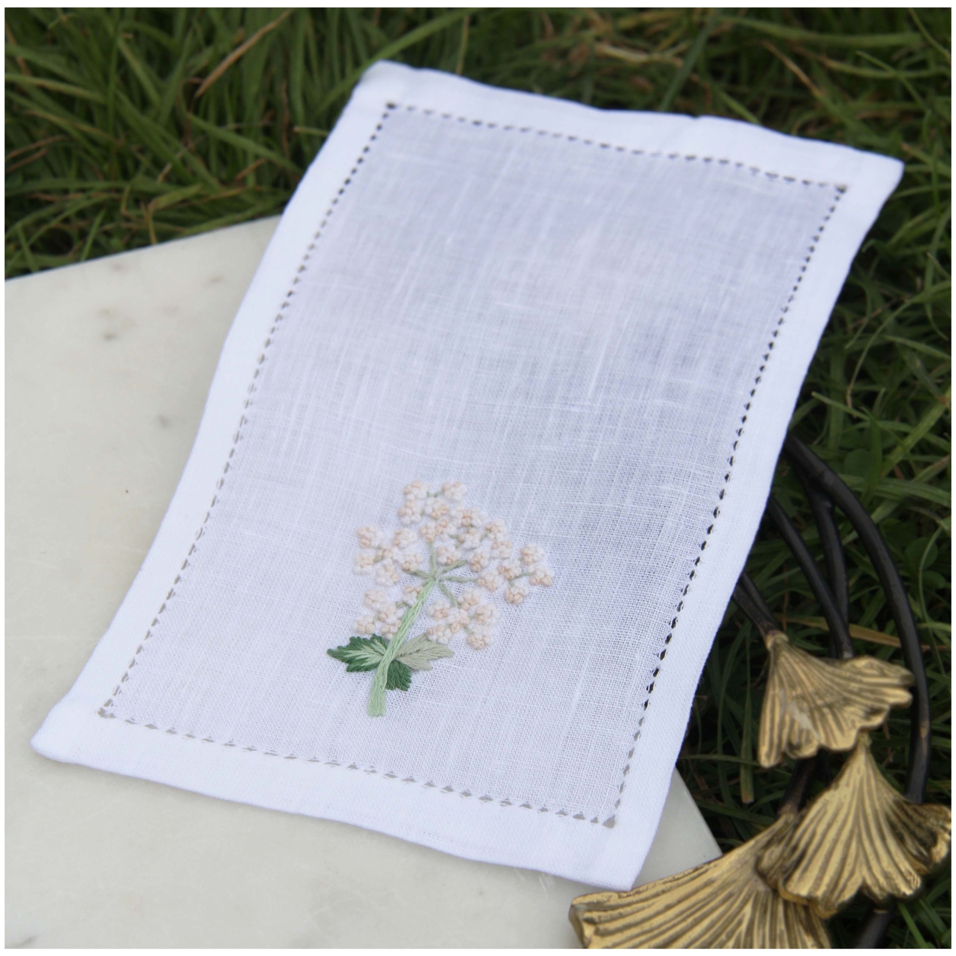 Valombreuse, Angélique table linen, Cocktail napkin