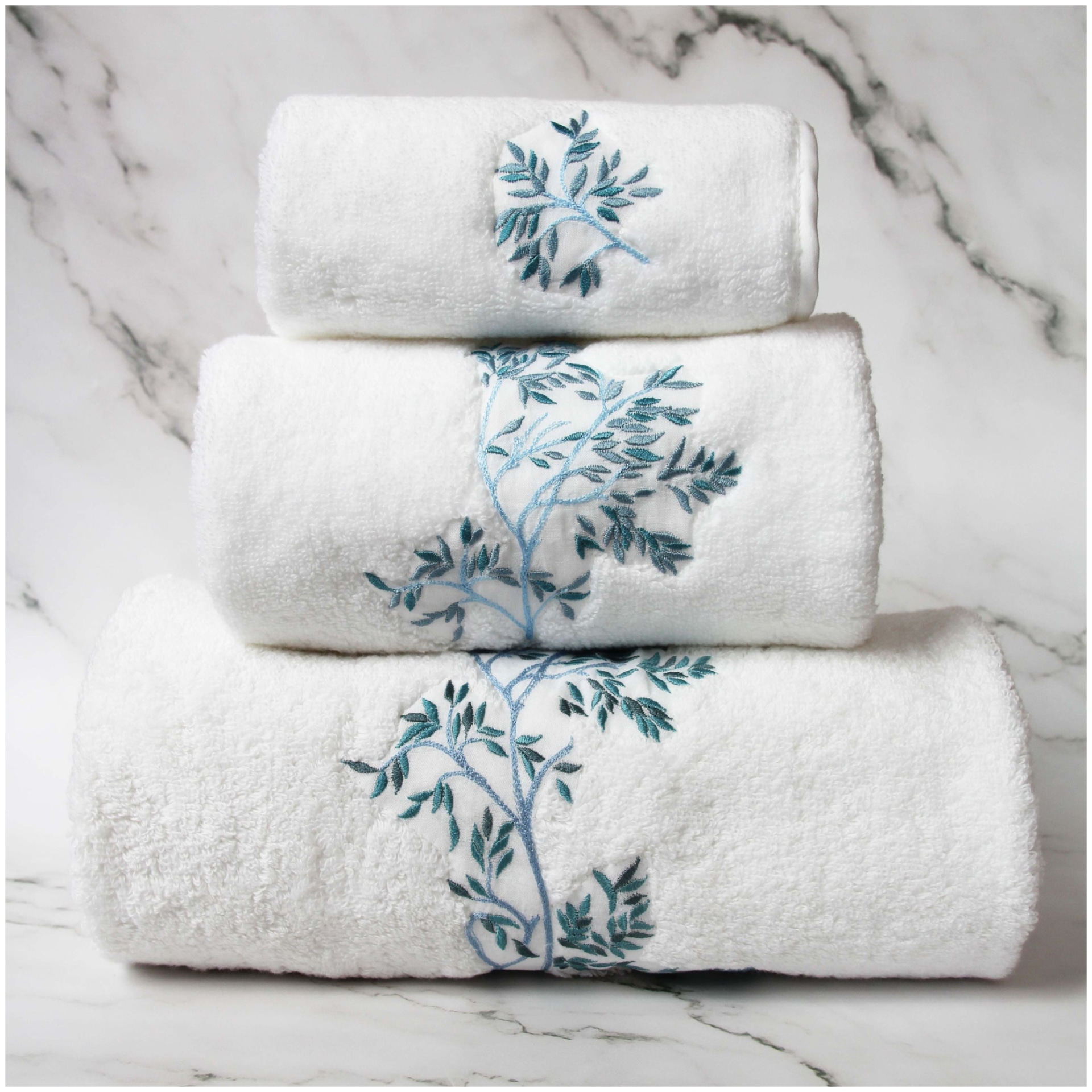 Valombreuse, Nagoya bath linen, Face towel, blue