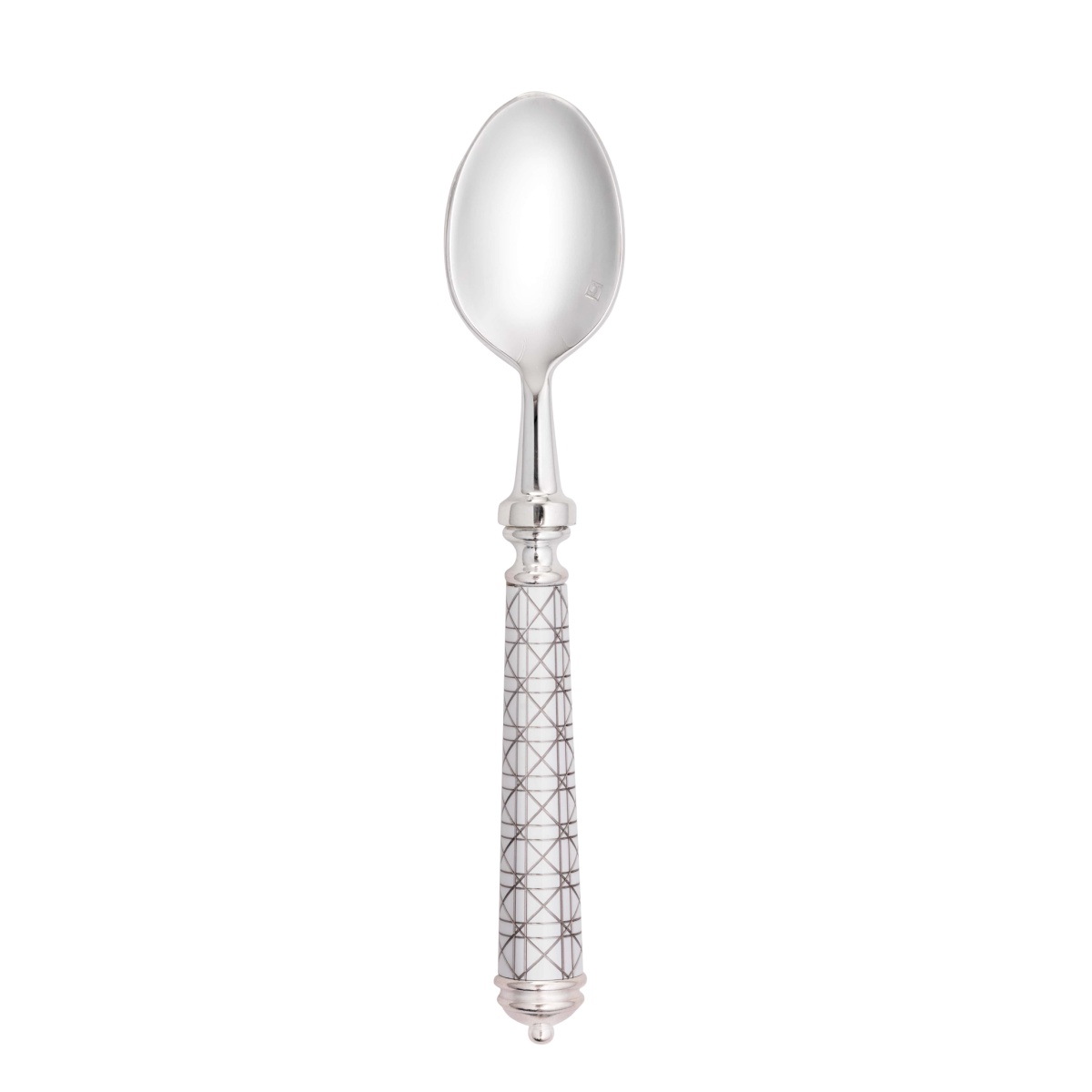 Alain Saint-Joanis, Croisette White, silver plated, Moka spoon