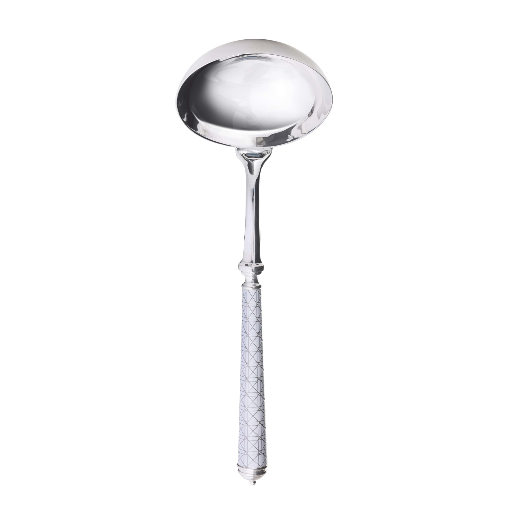 Alain Saint-Joanis, Croisette White, silver plated, Soup ladle