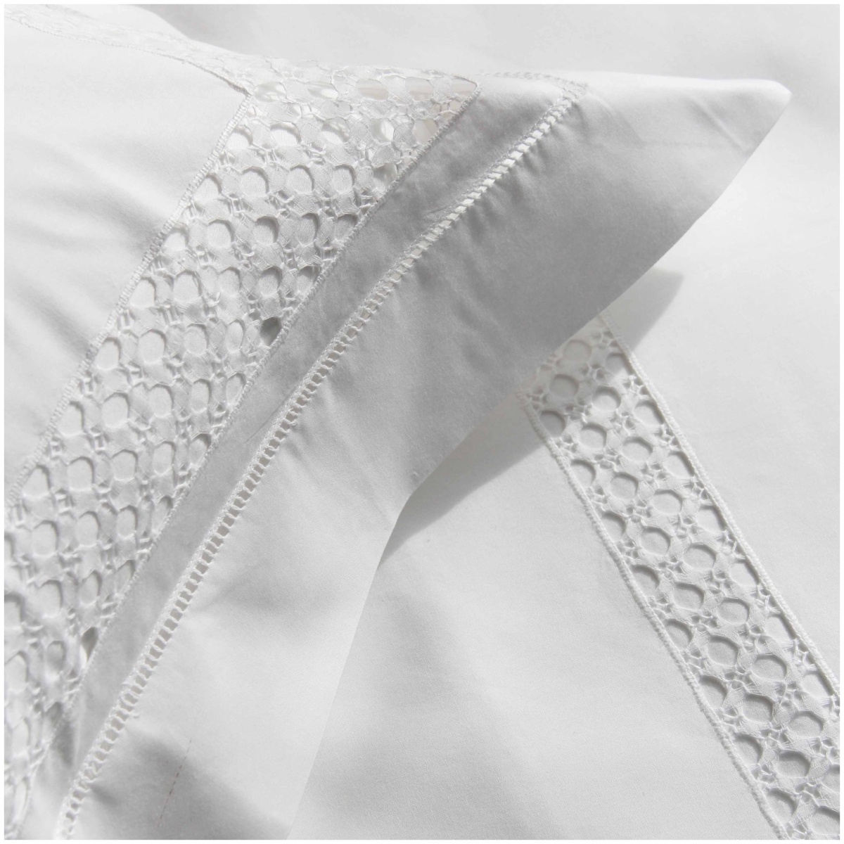 Valombreuse, Jours coco bed linen, Set of 2 pillowcases, square