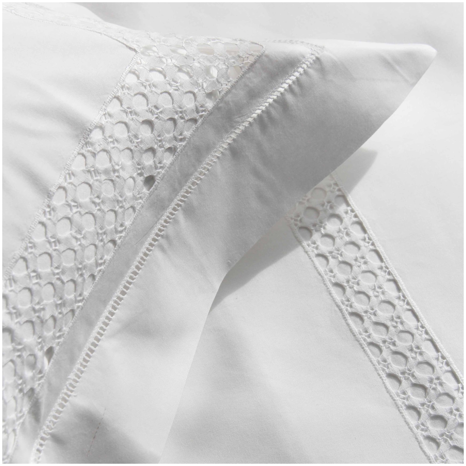 Valombreuse, Jours coco bed linen, Set of 2 pillowcases, rectangular