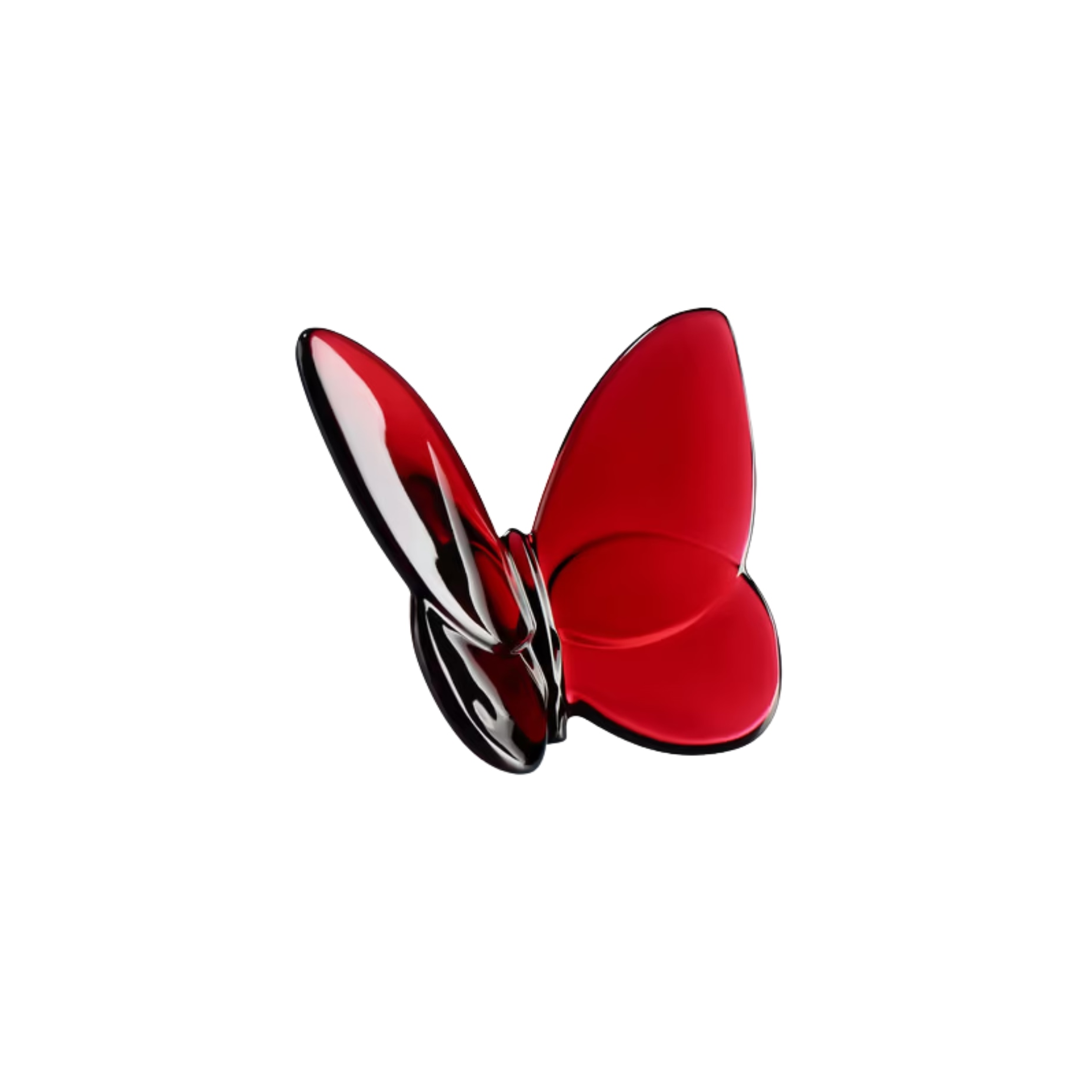 Baccarat, Lucky Butterflies, Butterfly sculpture, red