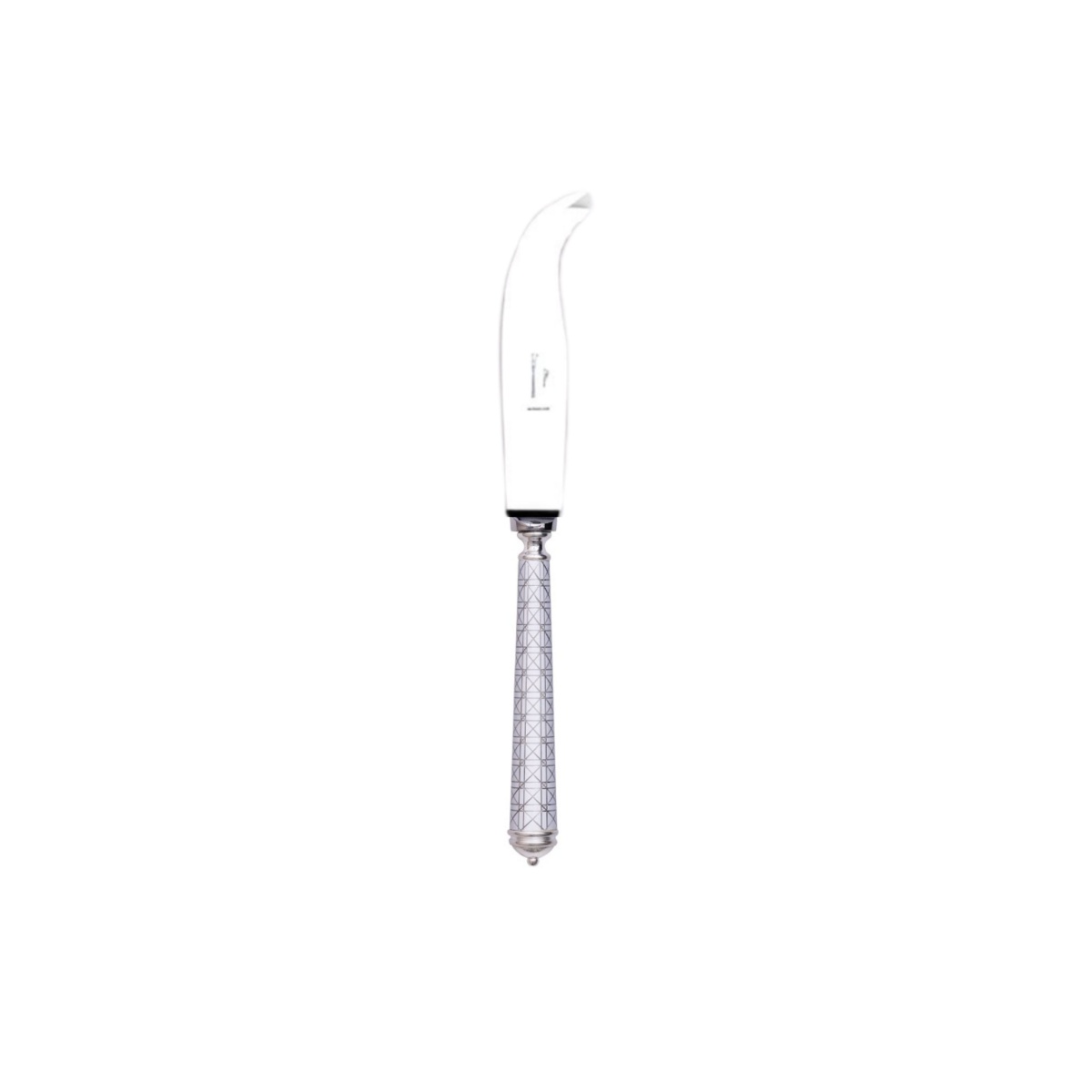 Alain Saint-Joanis, Croisette White, silver plated, Medium cheese knife