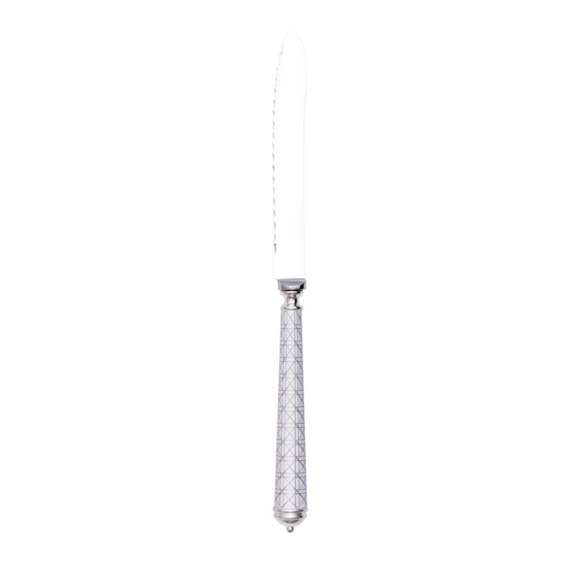 Alain Saint-Joanis, Croisette White, silver plated, Bread knife