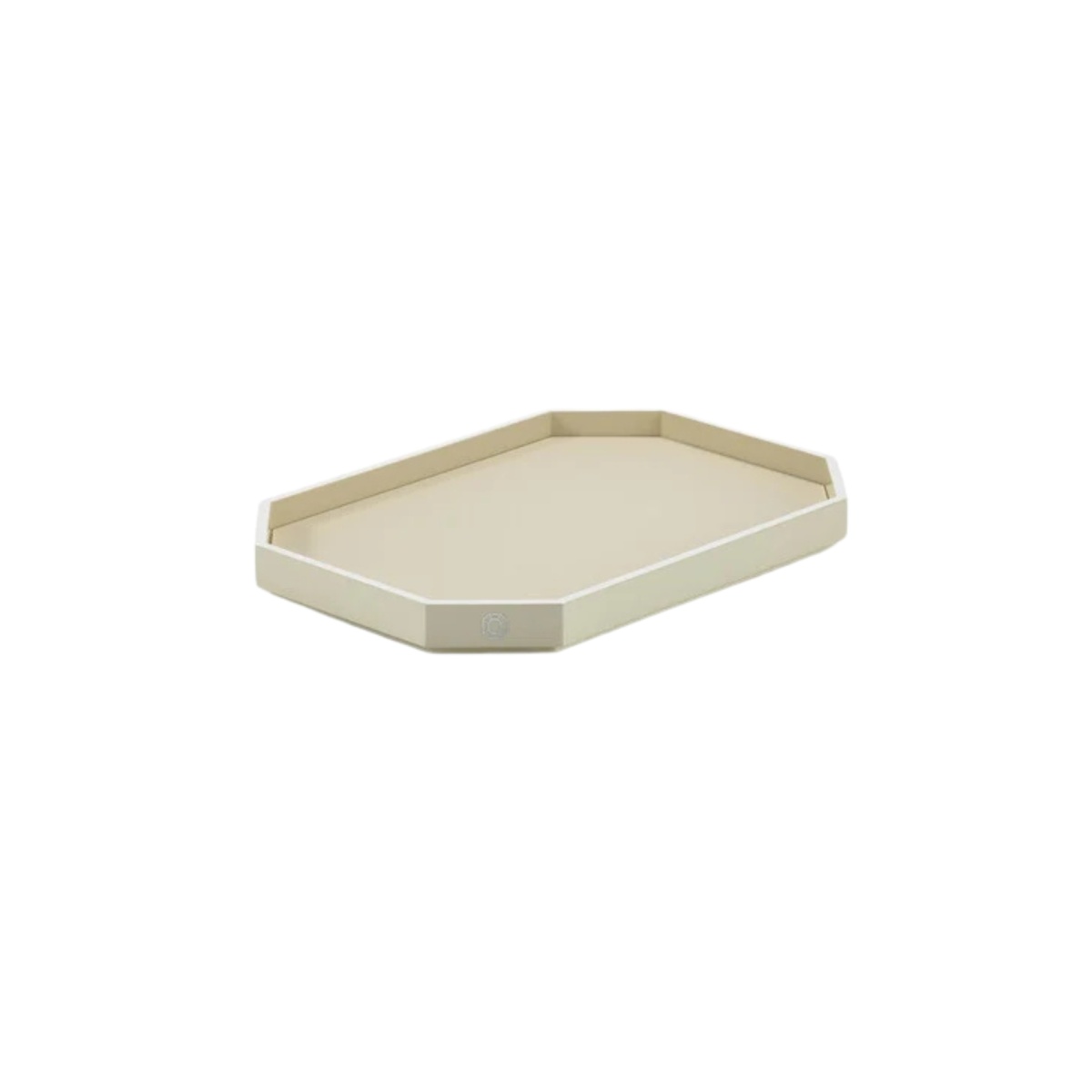Baccarat, Octogone trays and coasters, Tray small, ivory