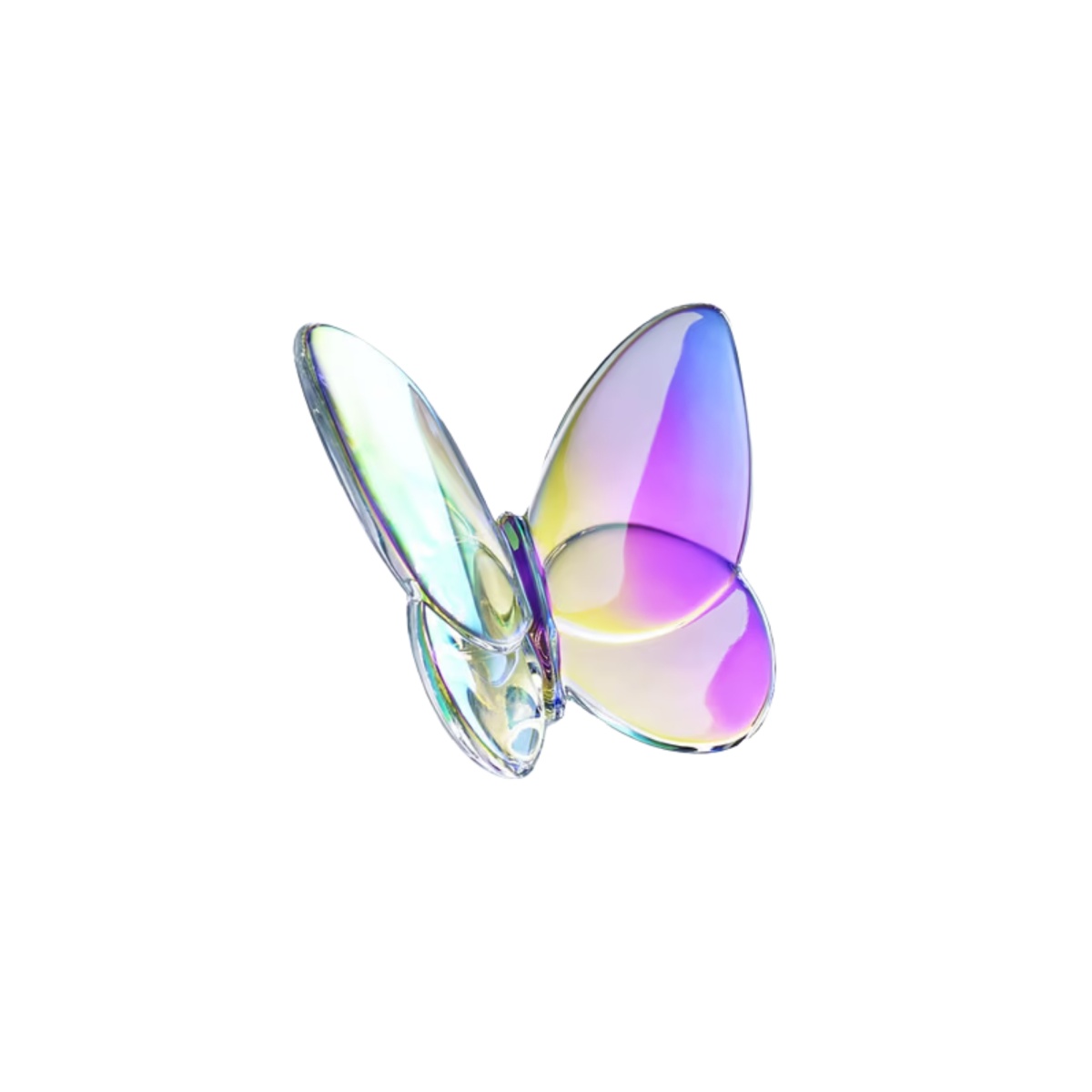 Baccarat, Lucky Butterflies, Butterfly sculpture, iridescent clear