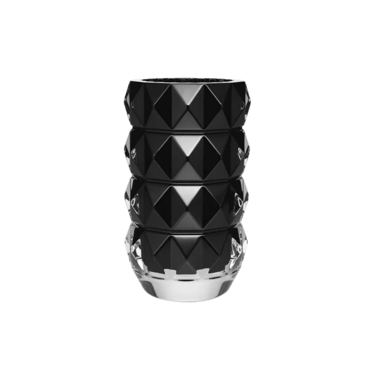 Baccarat, Louxor vases, Round vase medium, black
