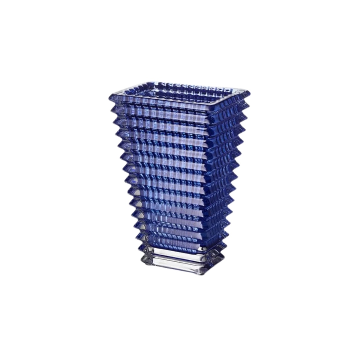 Baccarat, Eye vases, Rectangular vase small, blue