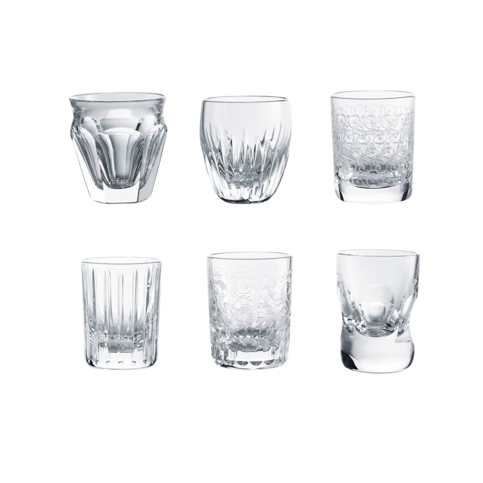 Baccarat, Everyday bar collection, Les minis shot, set of 6