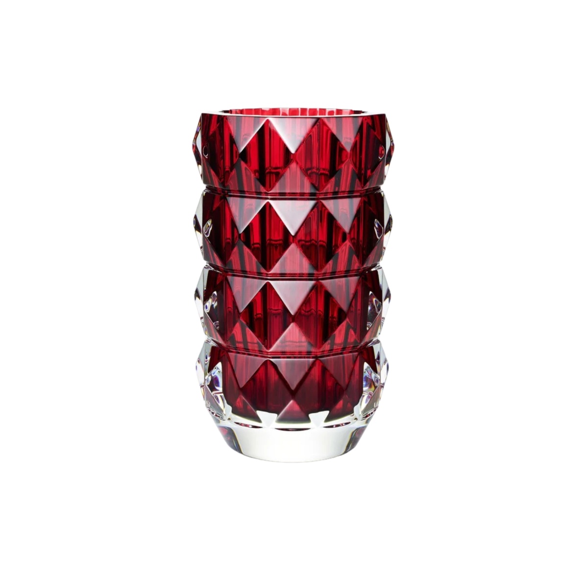 Baccarat, Louxor vases, Round vase medium, red