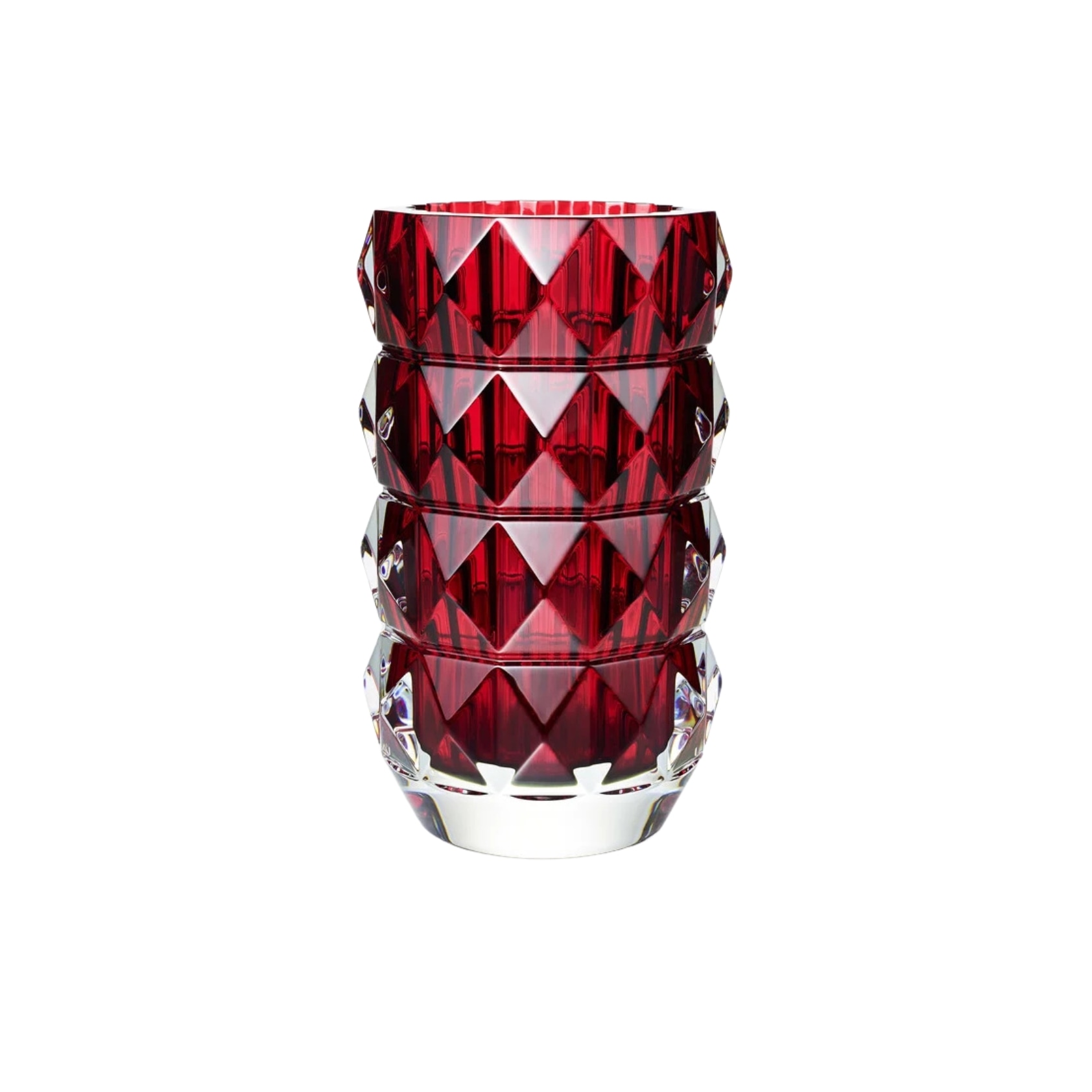 Baccarat, Louxor vases, Round vase medium, red