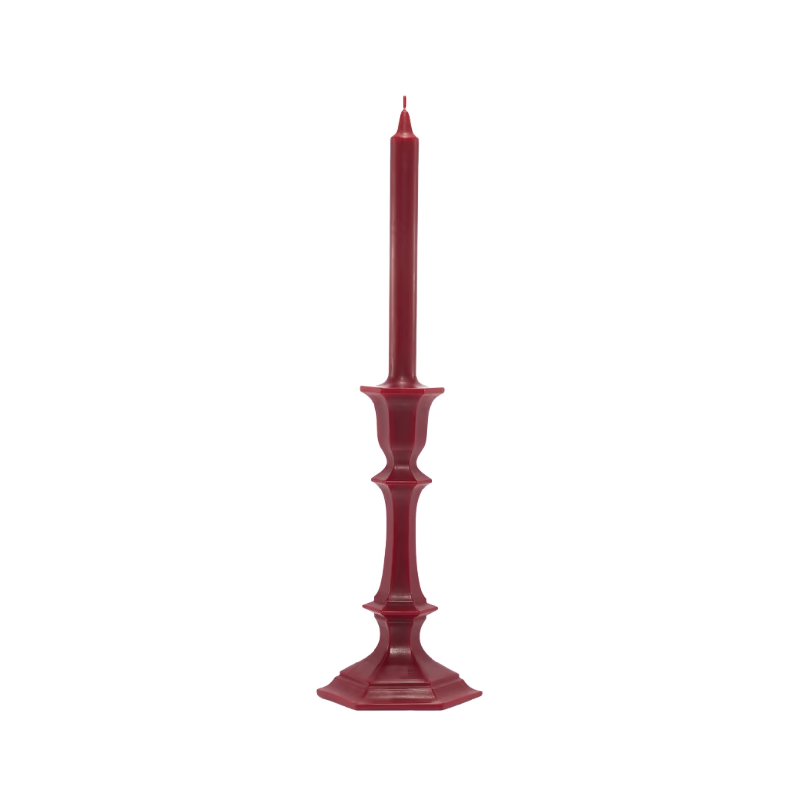Baccarat, Harcourt candles, Candlestick candle, red