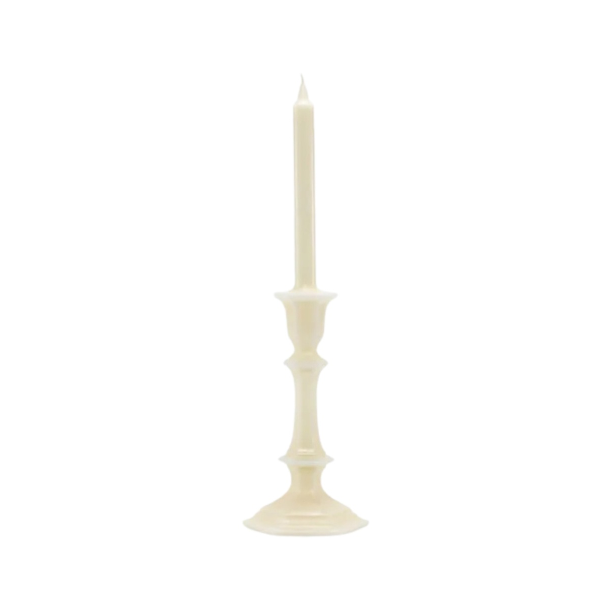 Baccarat, Harcourt candles, Candlestick candle, ivory