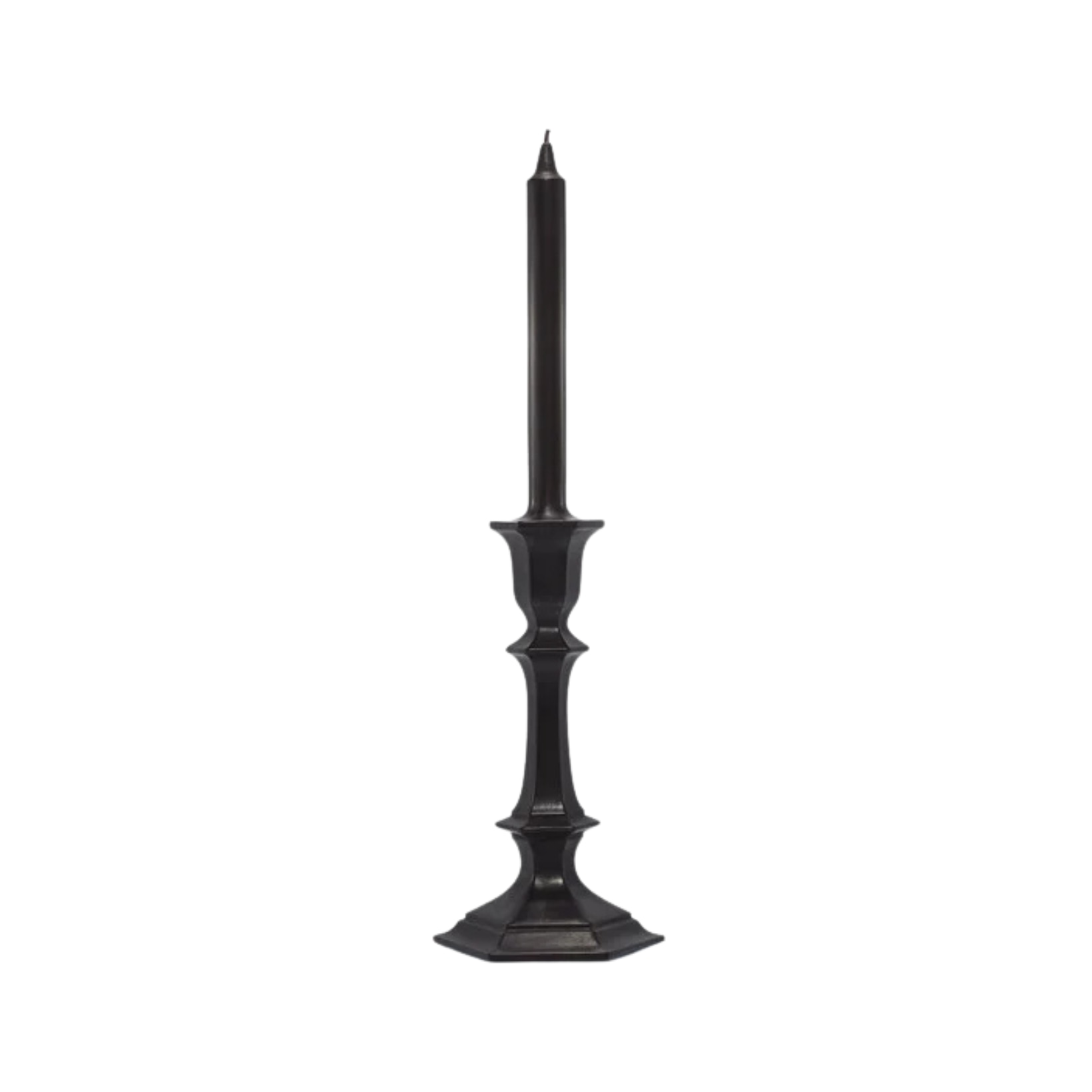 Baccarat, Harcourt candles, Candlestick candle, black