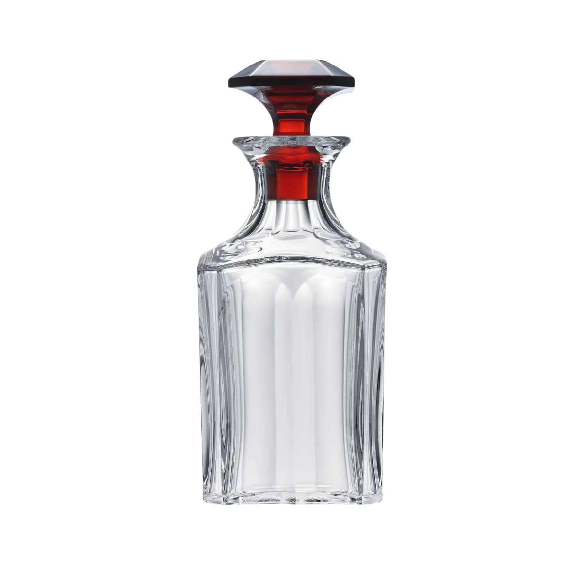 Baccarat, Harcourt 1841, Whisky decanter with stopper, red