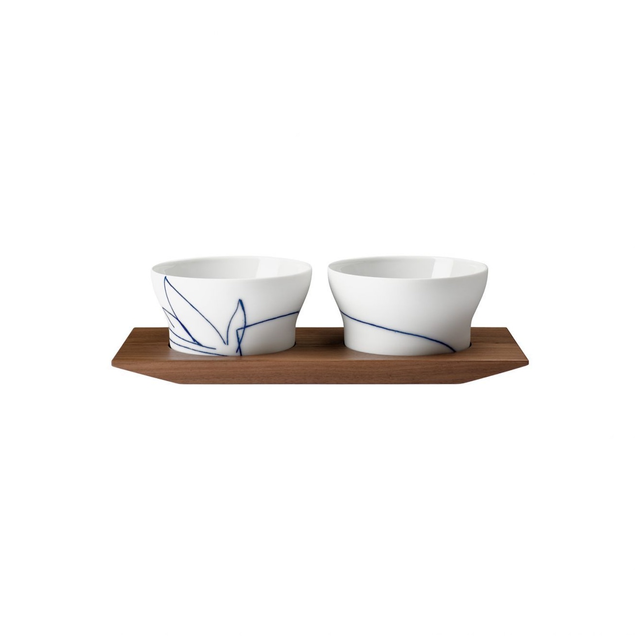 Hering Berlin, Granat, Set of 2 jam dishes on tray