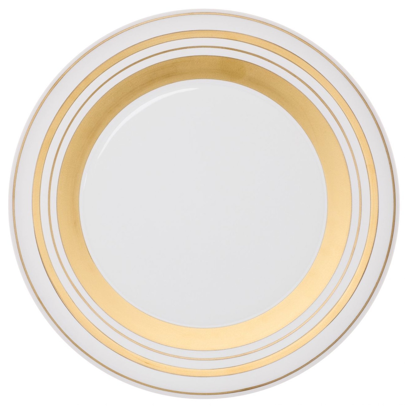 Hering Berlin, Polite Gold, Presentation plate, striped goldr