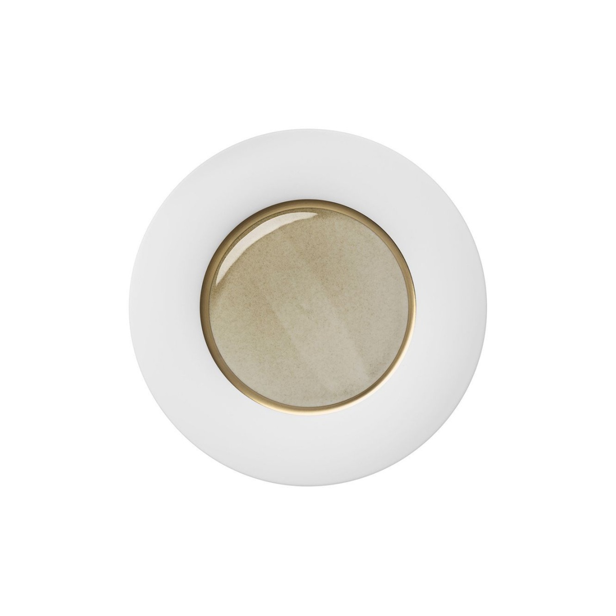 Hering Berlin, Silent brass, Dinner plate, gold