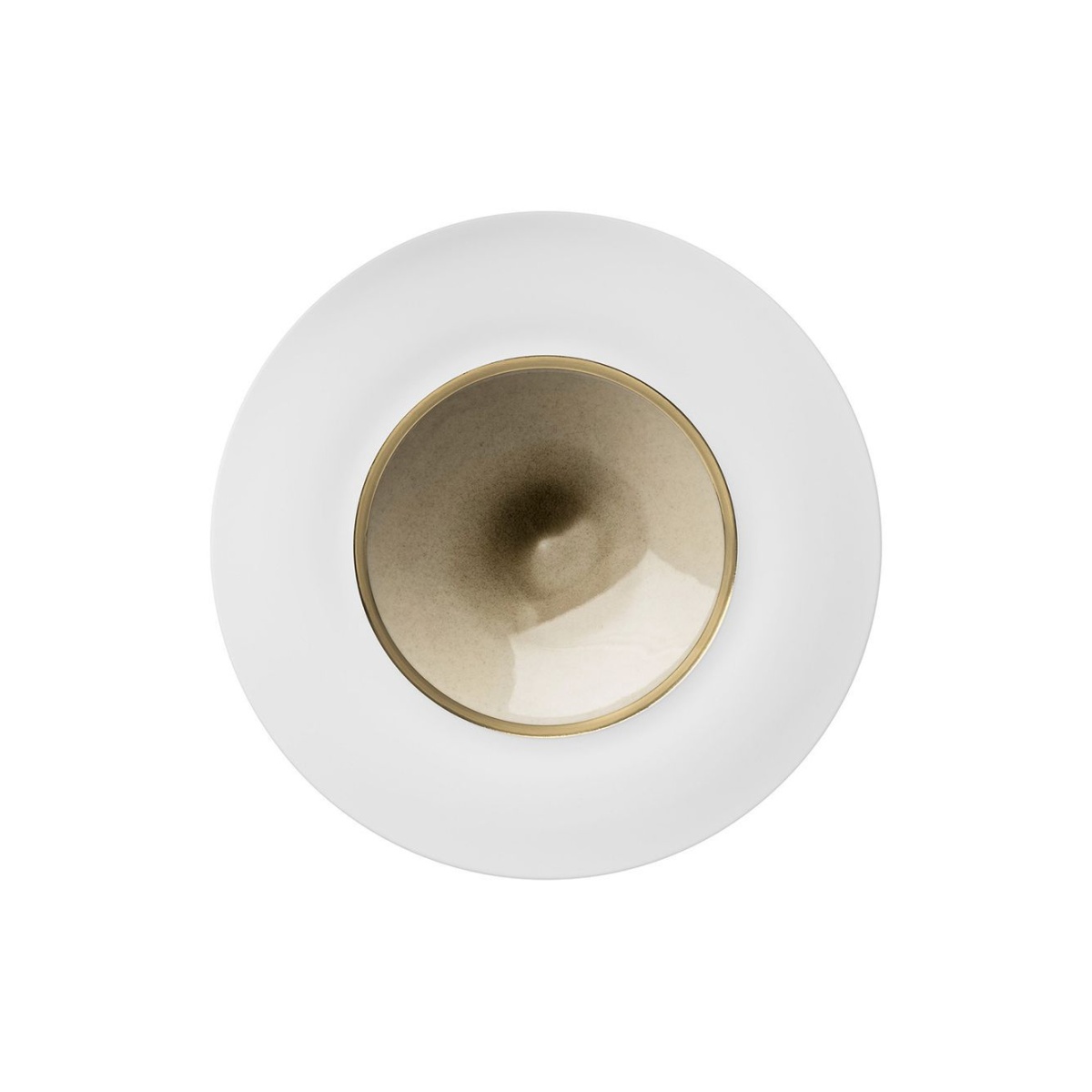 Hering Berlin, Silent brass, Pasta plate, gold