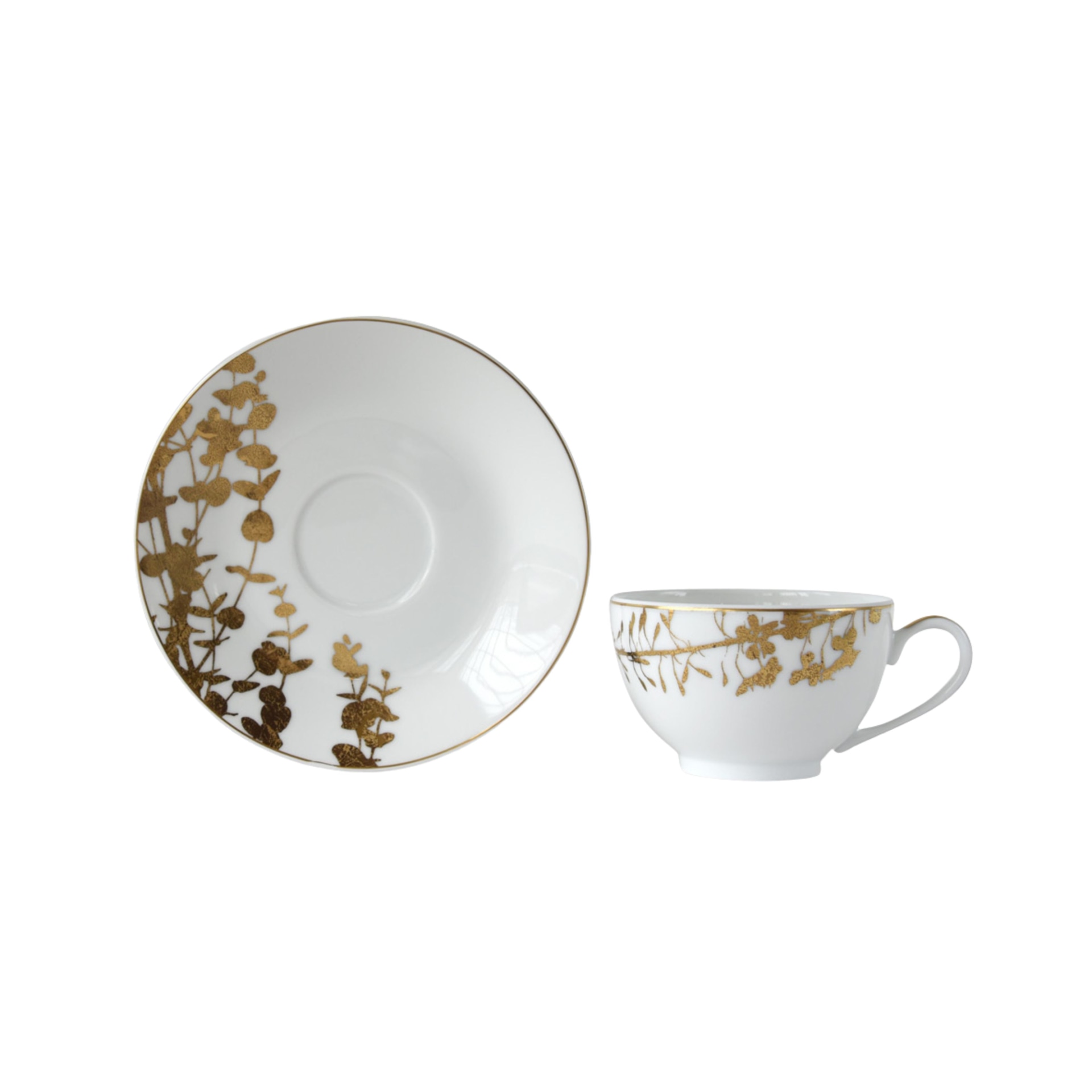 Bernardaud, Vegetal Gold, Tea cup and saucer