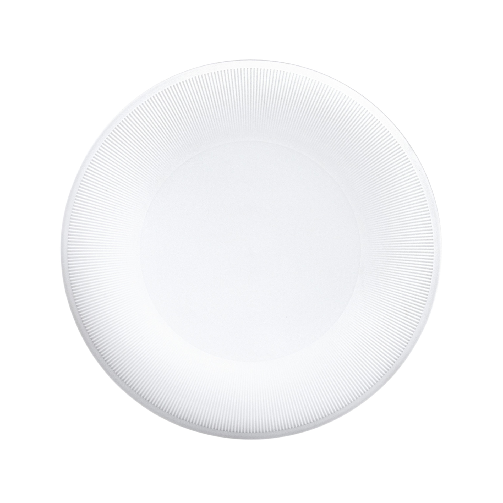 Sieger by Fürstenberg, Stella Satin White, Dinner plate