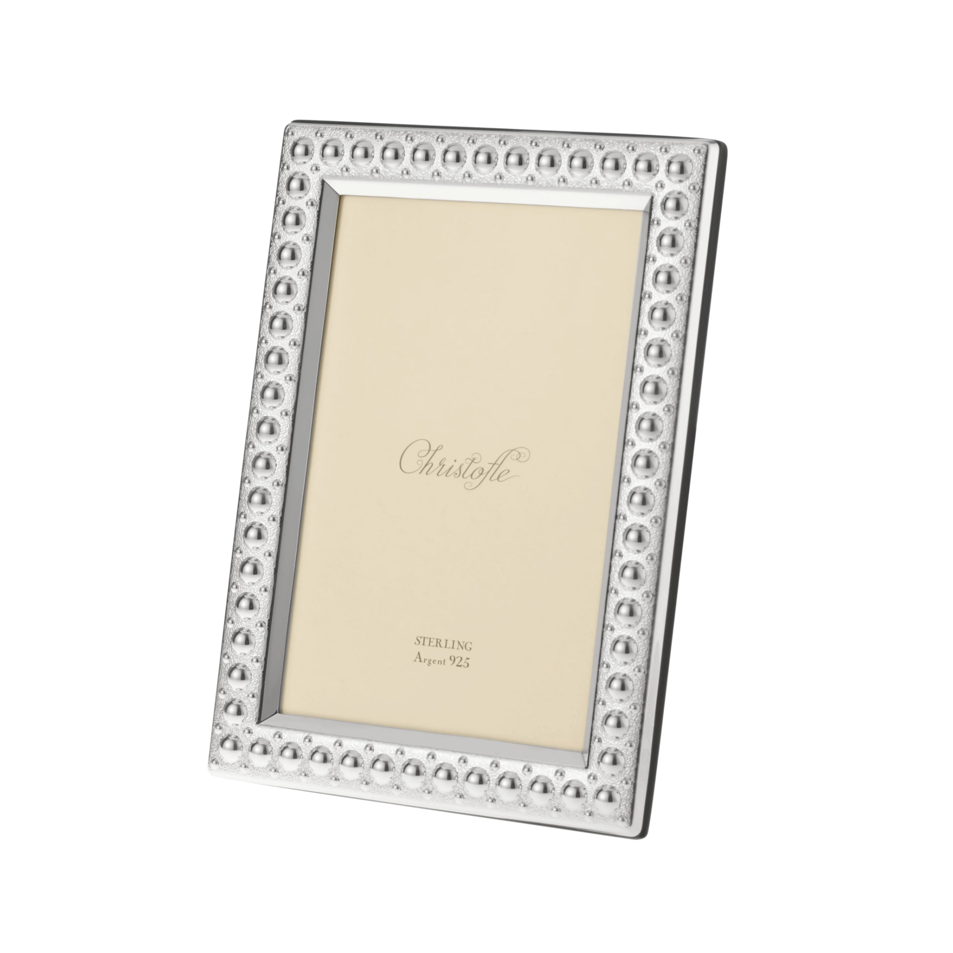 Christofle, Perles accessories, Picture frame 10x15, Sterling silver