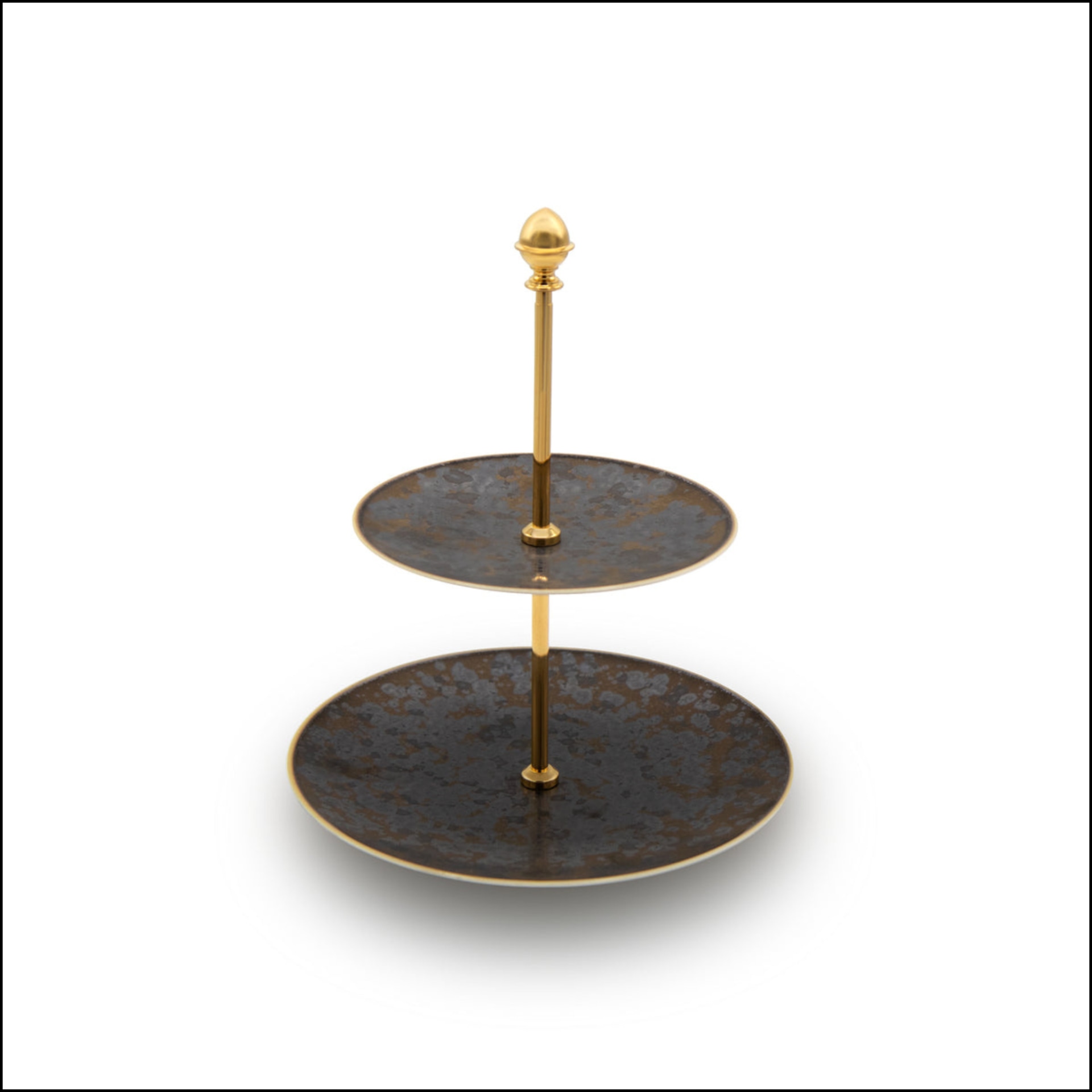 Jaune de Chrome, Aguirre, 2-tier cake stand