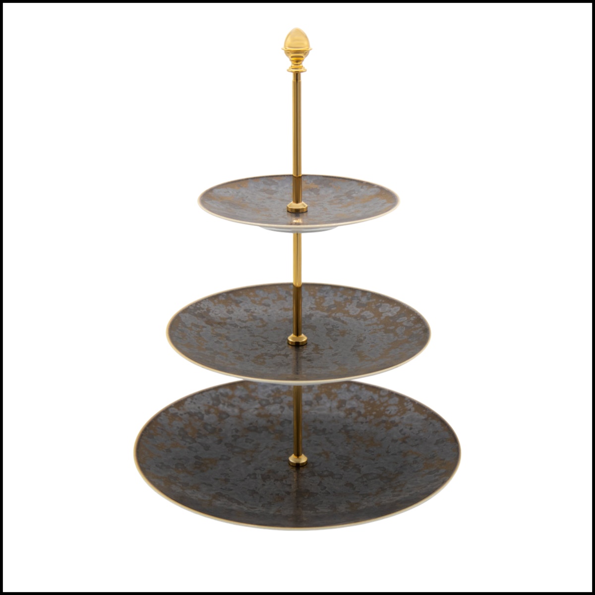 Jaune de Chrome, Aguirre, 3-tier cake stand