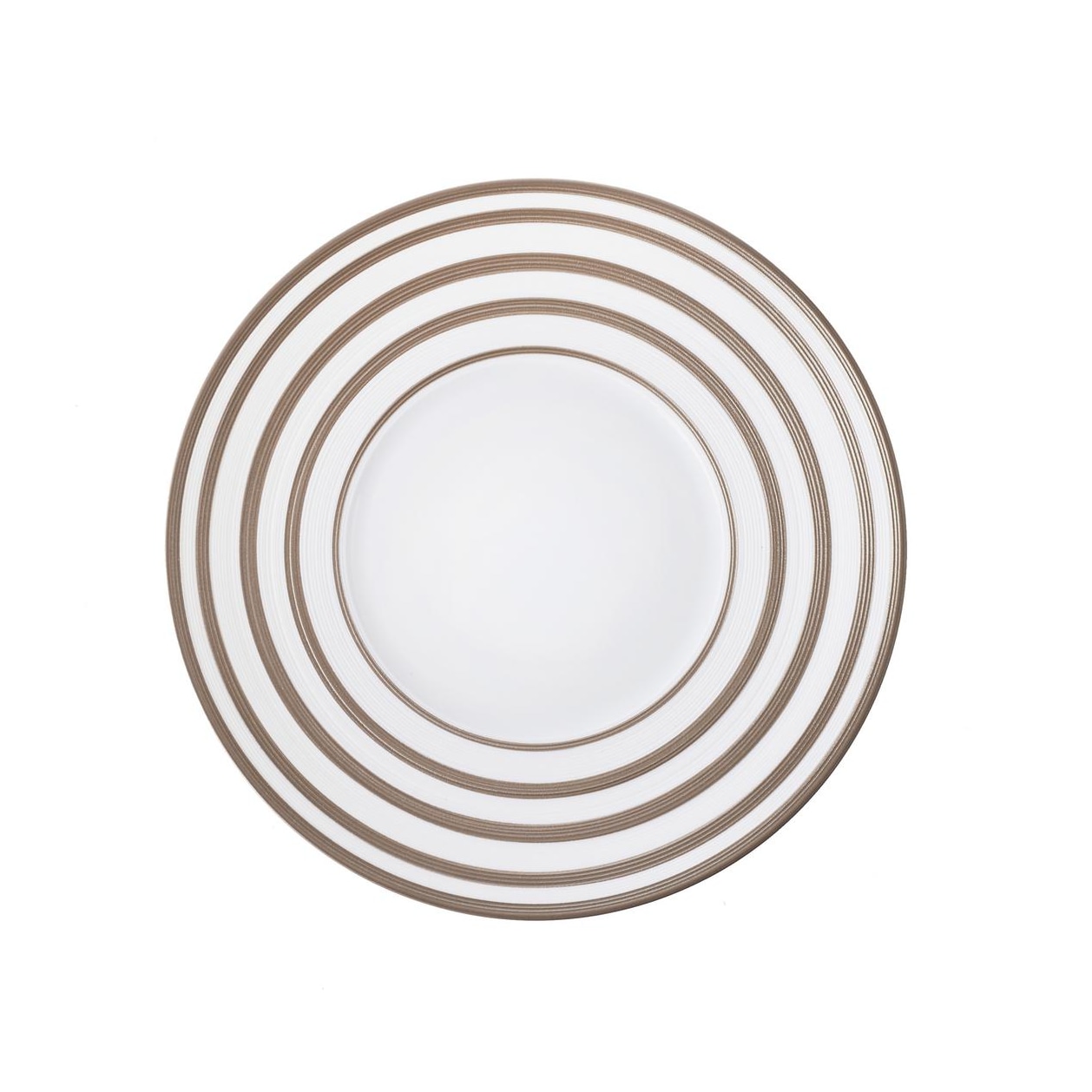 J.L Coquet, Hémisphère Grey Metallic, Dessert plate