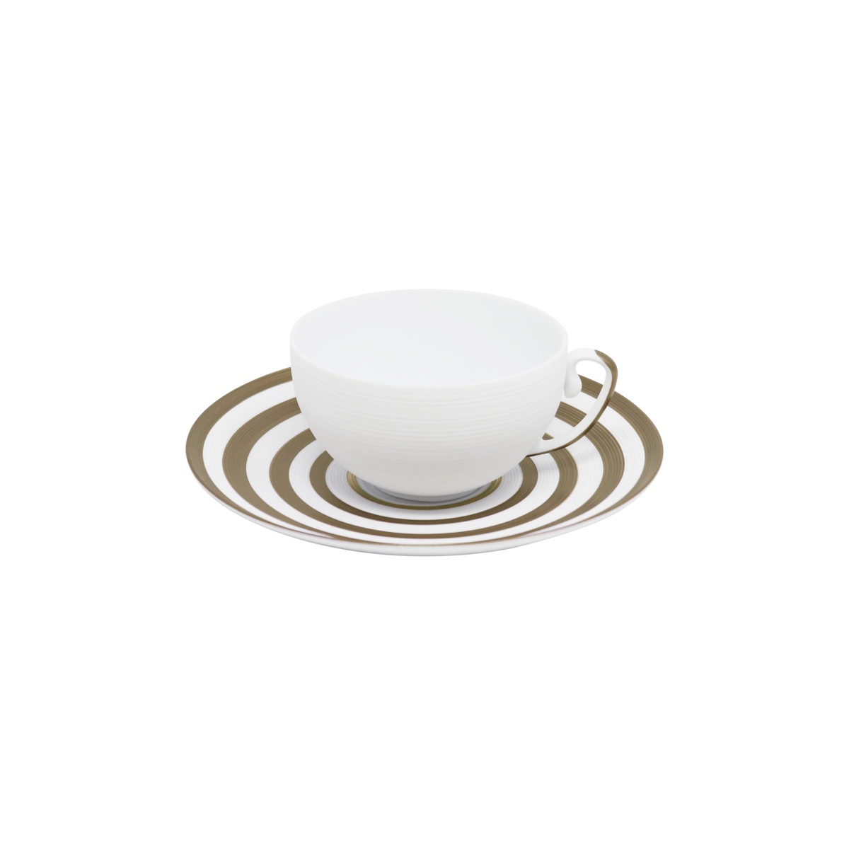 J.L Coquet, Hémisphère Grey Metallic, Tea saucer