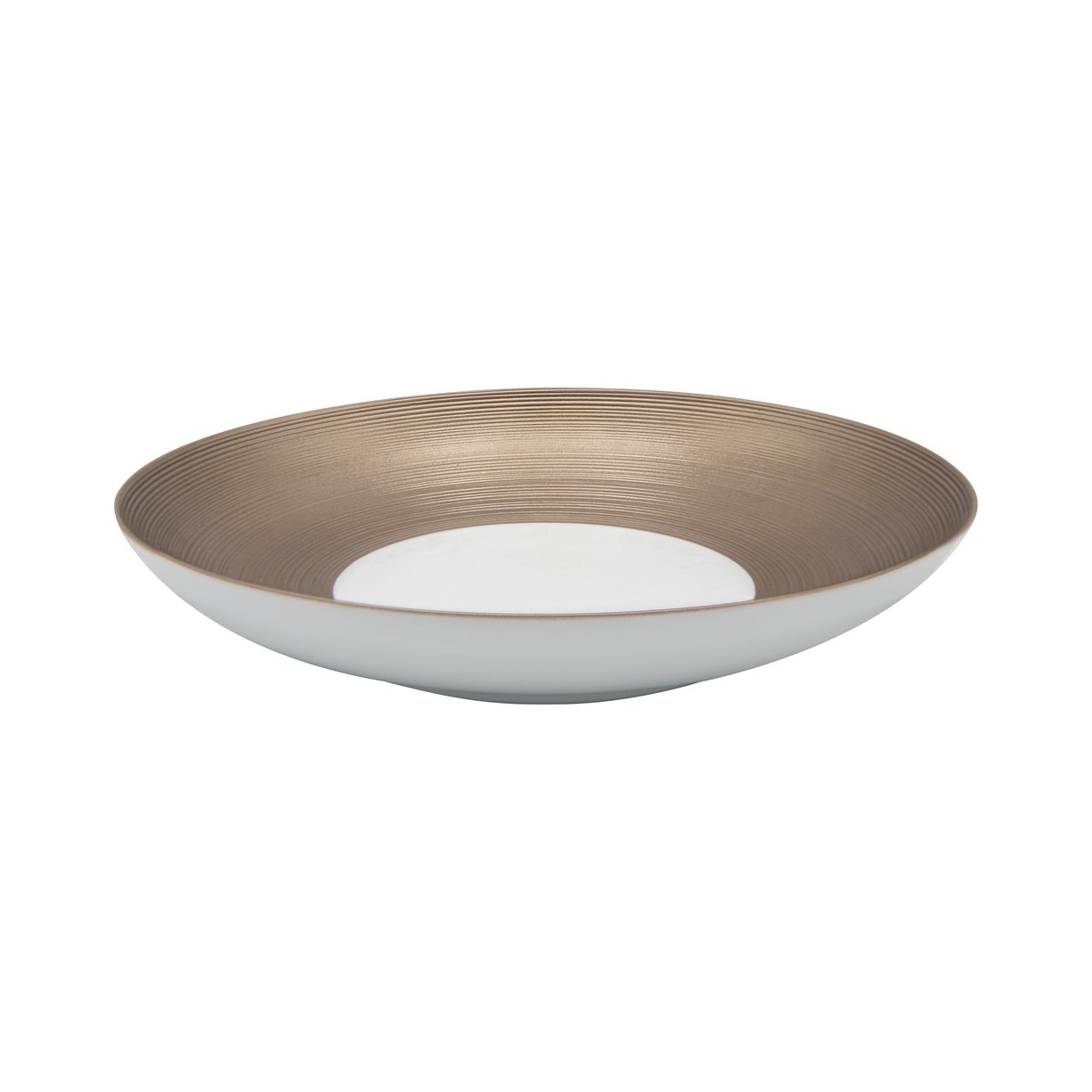 J.L Coquet, Hémisphère Grey Metallic, Pasta plate, medium