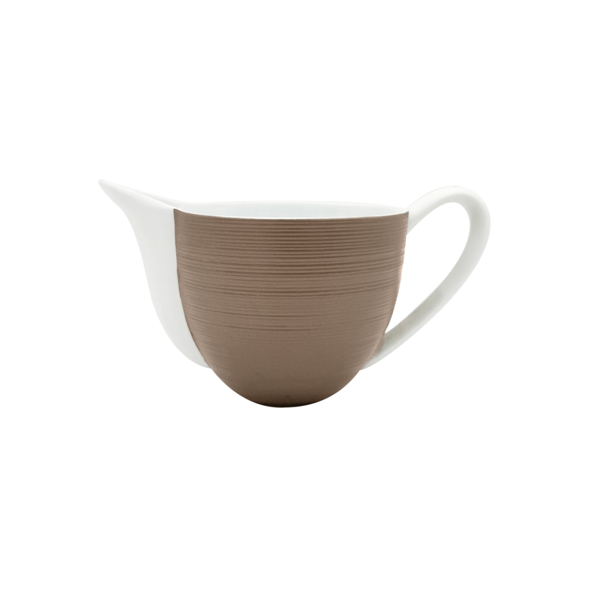 J.L Coquet, Hémisphère Grey Metallic, Creamer with handle, large