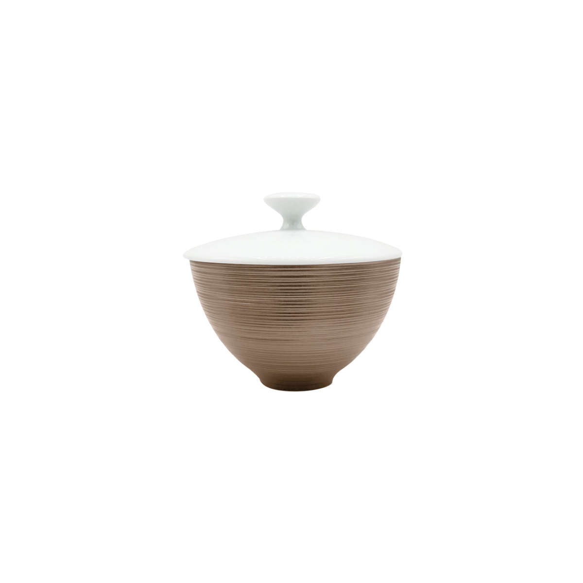 J.L Coquet, Hémisphère Grey Metallic, Sugar bowl, small