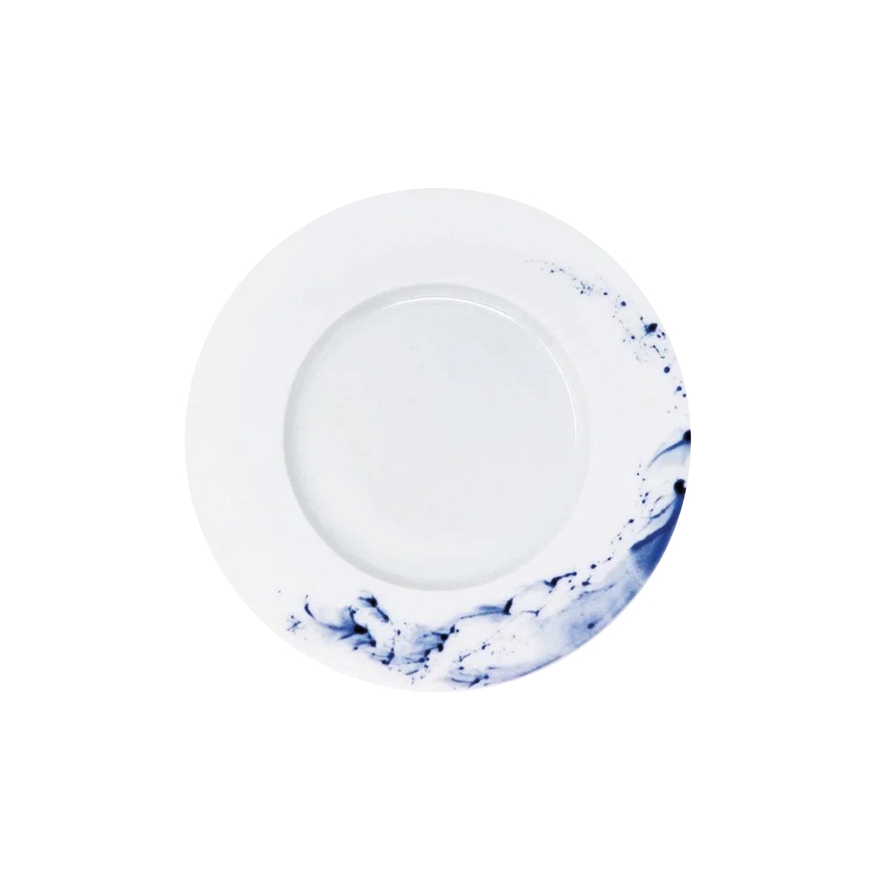 Jaune de Chrome, Blue impression, Dessert plate, 2011