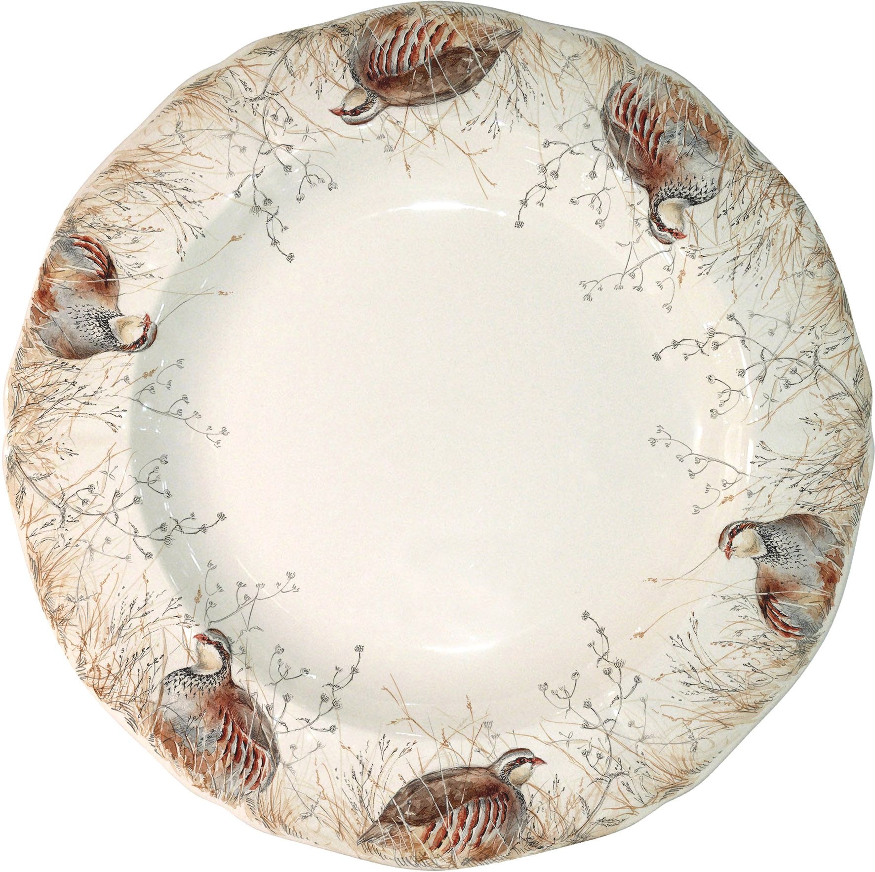 Gien, Sologne, Deep round dish