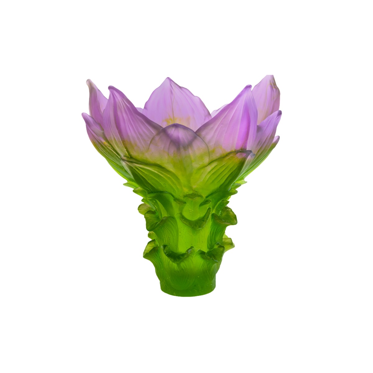 Daum, Jardin de Lotus, Large vase, limited edition