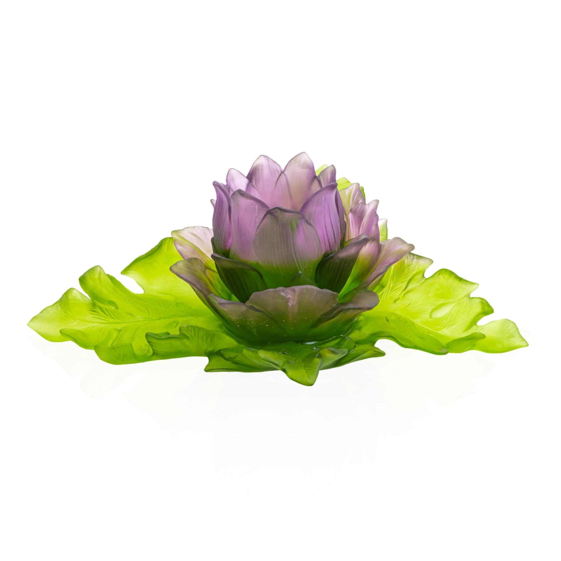 Daum, Jardin de Lotus, Duo centerpiece, limited edition