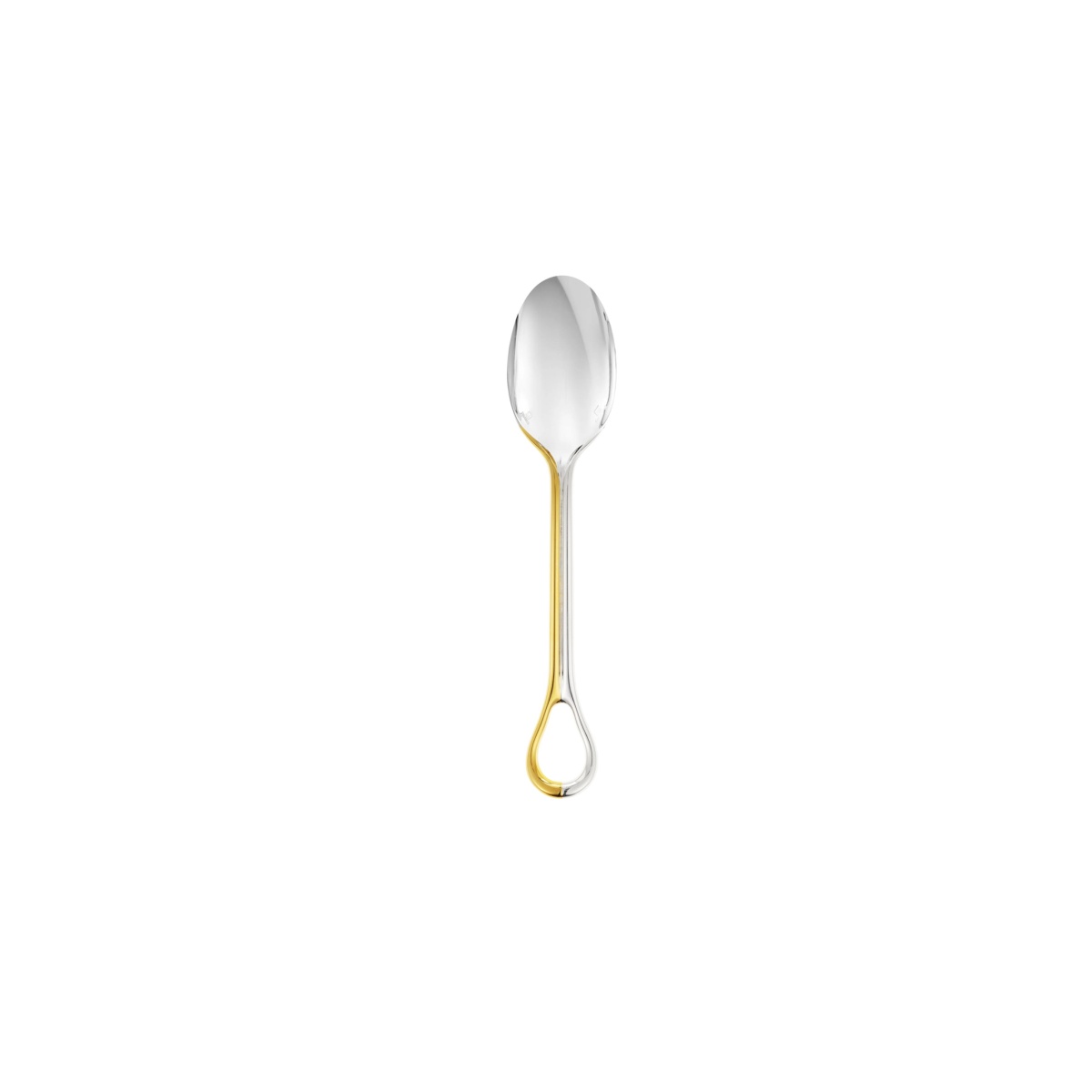 Christofle, Carrousel, silver plated, Dessert spoon, partially gilded