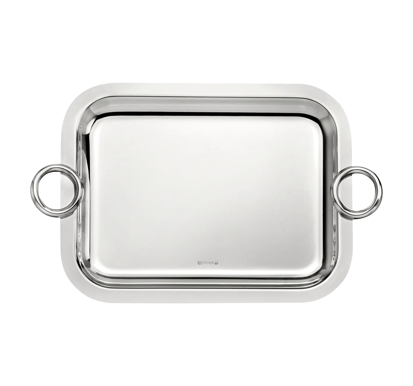 Christofle, Vertigo accessories, Rectangular tray with handles, medium