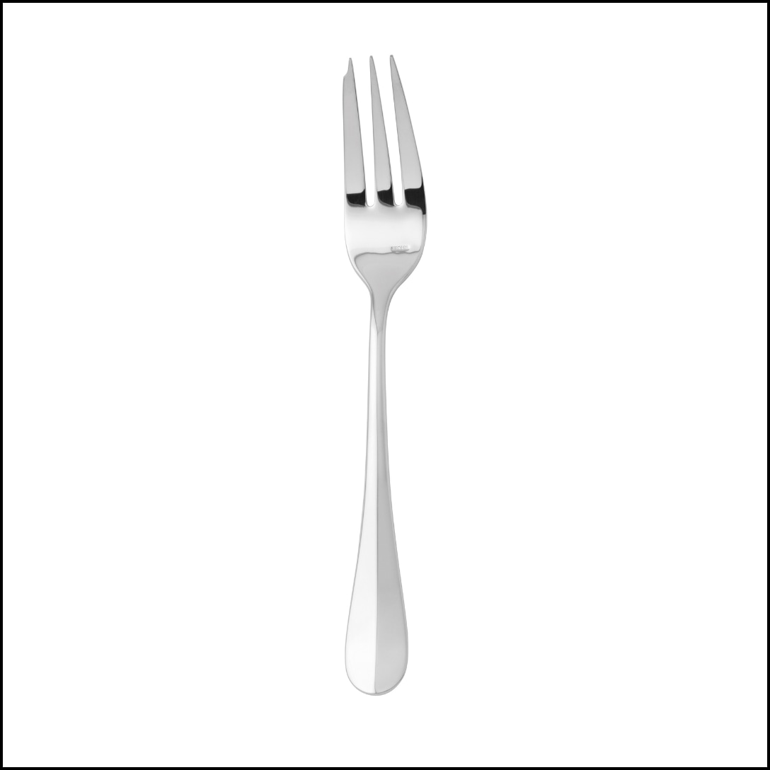 Ercuis, Bali, stainless steel, Serving fork