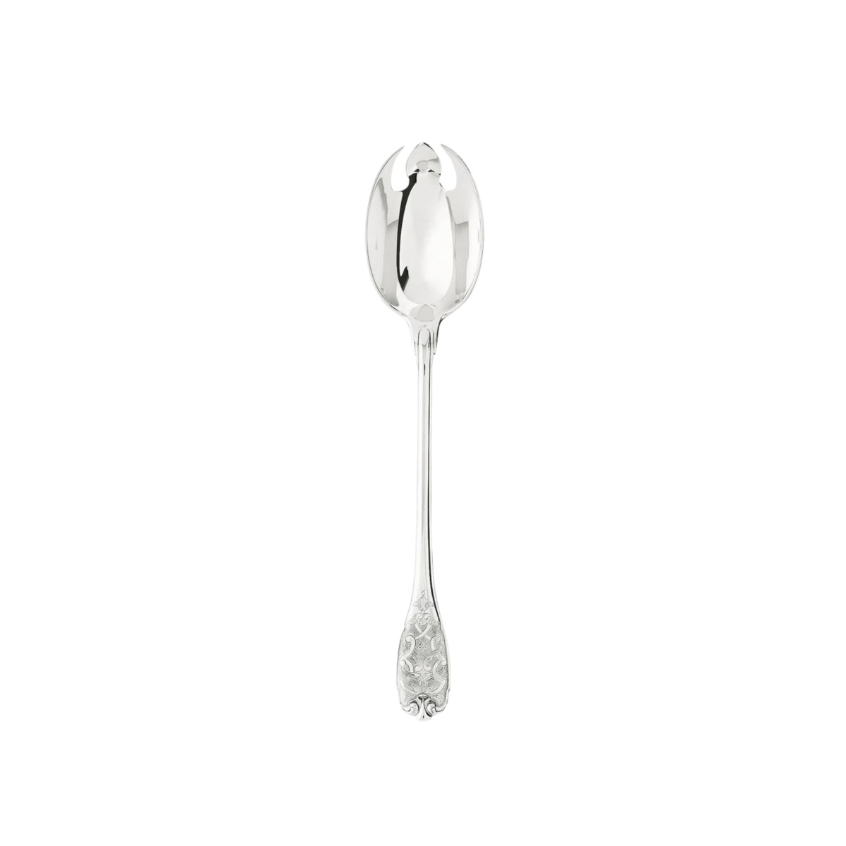 Puiforcat, Elysée, sterling silver, Salad serving fork