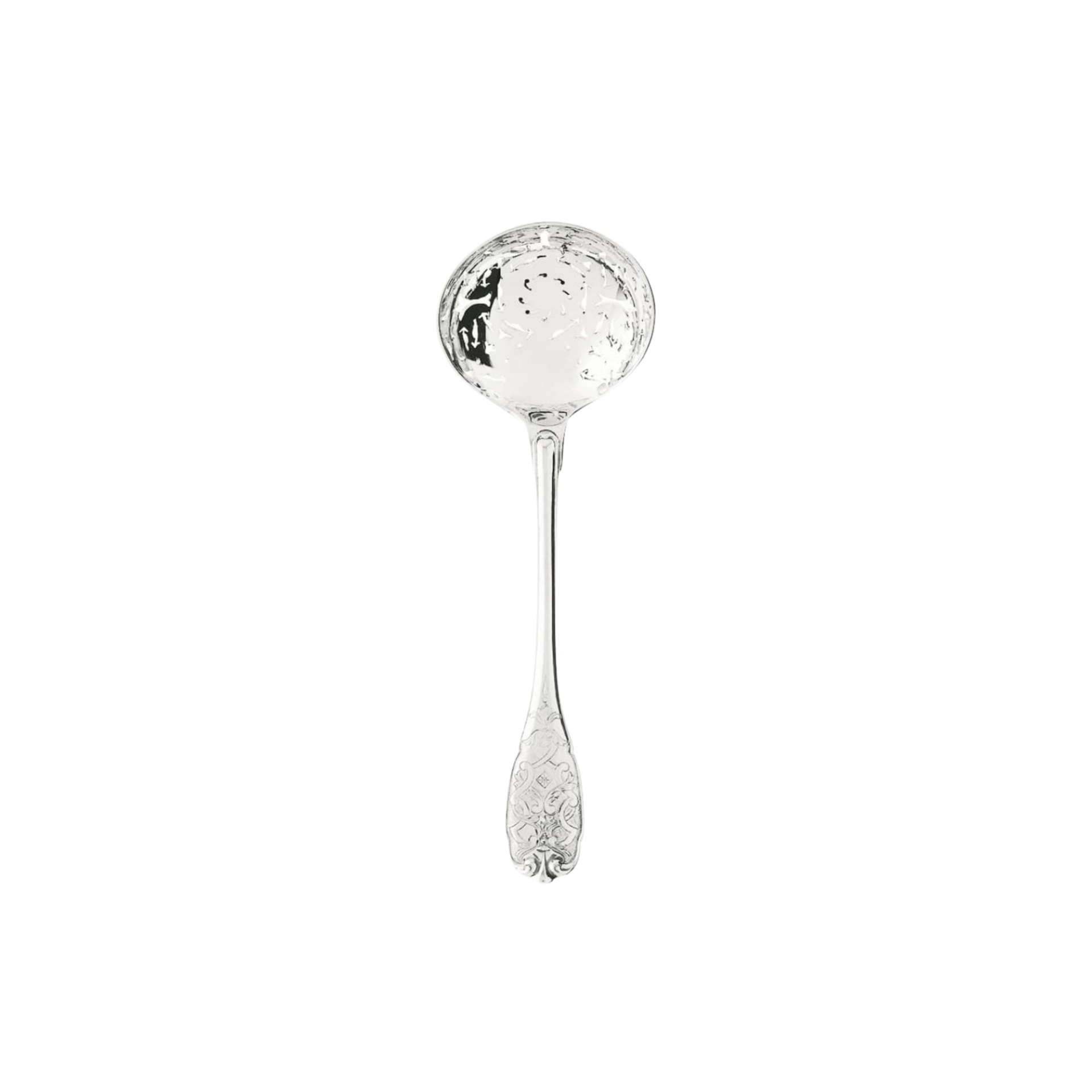 Puiforcat, Elysée, sterling silver, Pierced sugar spoon